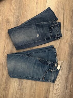 Mothers brand Dark Blue Distressed Jeans